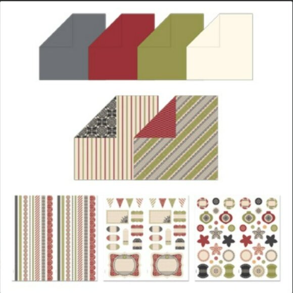 Stampin Up Merry Moments Simply Scrappin Kit Card Making Scrapbook DSP - Picture 8 of 8